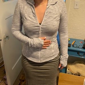 Lululemon grey zip up